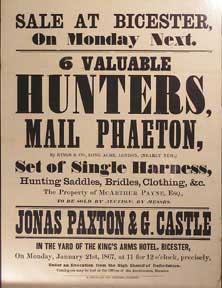 Item #55-0592 6 Valuable Hunters, Mail Phaeton, Set of Single Harness, Hunting Saddles, Bridles,...