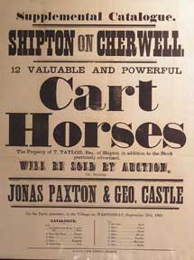 Item #55-0603 12 Valuable and Powerful Cart Horses. Shipton on Cherwell [original auction...