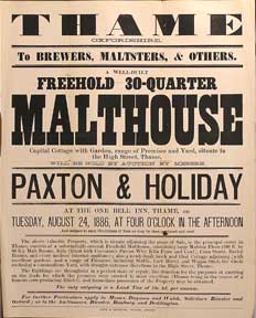 Item #55-0641 A Well-Built Freehold 30-Quarter Malthouse. Thame, Oxfordshire [original auction...