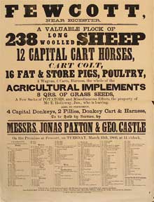 Item #55-0647 A Valuable Flock of Long Woolled Sheep, Cart Horses, Fat & Store Pigs, Agricultural...