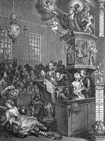 Item #55-0677 Credulity, Superstition, and Fanaticism. Third state. William Hogarth