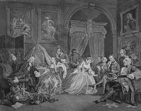 Item #55-0697 Marriage à la mode, six plates from The Works of William Hogarth from the Original...