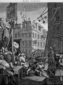 Item #55-0698 Beer Street. William Hogarth