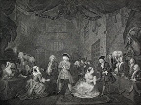 Item #55-0701 Beggar's Opera, Act III, a plate from The Works of William Hogarth from the...