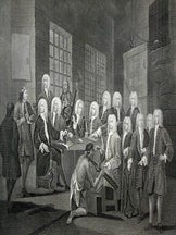 Item #55-0703 Bambridge on Trial for Murder by a Committee of the House of Commons, a plate from...
