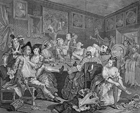 Item #55-0706 A Rake's Progress, eight plates from The Works of William Hogarth from the Original...