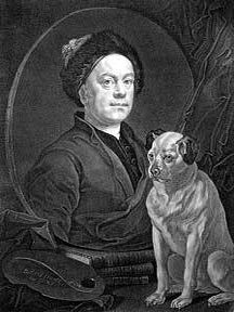 Item #55-0728 Portrait of William Hogarth. William Hogarth