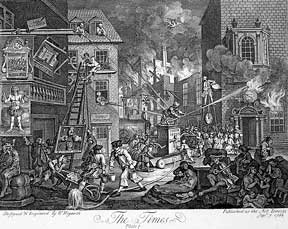 Item #55-0732 The Times, two plates from The Works of William Hogarth from the Original Plates...