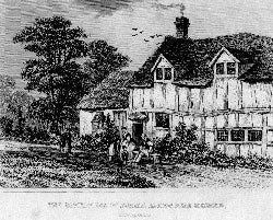 Item #55-0746 The Birth-Place of Bunyan, Elstow, near Bedford, Bedfordshire. Dugdale's England, Wales.