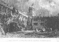 Item #55-0810 The Court Yard, Naworth Castle, Seat of Right Honorable Earl of Carlisle,...