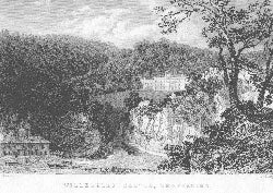 Item #55-0824 Willersley Castle, Derbyshire. Allom after Lacey.