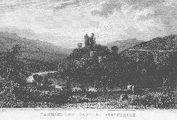Item #55-0843 Oakhampton Castle, Devonshire. Allom after Taylor