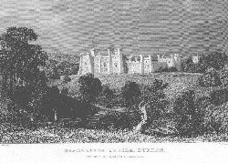 Item #55-0860 Brancepeth Castle, Seat of William Russel, Esquire, North Durham. Allom after Jeavons