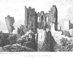 Item #55-0917 Caerphilly Castle, Glamorganshire. Woolnoth after Gastineau.