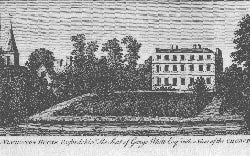 Item #55-1078 Newington House, Oxfordshire, the Seat of George White, Esquire, with a View of the...