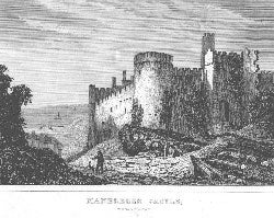 Dugdale's England and Wales - Manerbeer Castle, Pembrokeshire