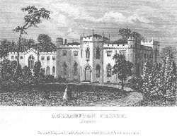 Item #55-1115 Roehampton Priory, Surrey. Dugdale's England and Wales.