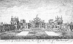 Item #55-1180 A View of Blenheim House, the Seat of the Duke of Marlborough. Anonymous