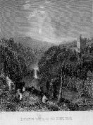 Item #55-1223 Houghton Castle, on the North Tyne. Allom and Thomas