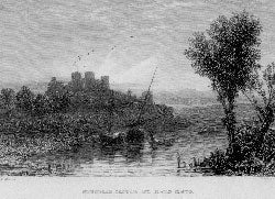 Wrightson and Radclyffe - Rhuddlan Castle and River Clwyd
