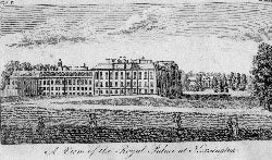 Item #55-1260 A View of the Royal Palace at Kensington. Anonymous