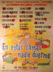 Direccin: Emilio Gomez Muriel. Con Julio Aleman, Zulma Faiad, y Jacqueline Andere - En Esta Cama Nadie Duerme [Movie Poster]. (Cartel de la Pelcula)