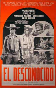 Item #55-1318 El Desconocido [movie poster]. (Cartel de la película). Fernando Allende...