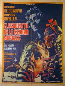 Direccin: Rogelio A. Gonzalez. Con Arturo de Cordova, Amparo Rivelles, Elda Peralta - Esqueleto de la Senora Morales, El [Movie Poster]. (Cartel de la Pelcula)