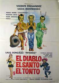 Item #55-1342 Diablo, el santo y el tonto, El [movie poster]. (Cartel de la película). Sasha...
