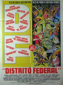 Item #55-1345 D.F. - Distrito Federal [movie poster]. (Cartel de la película). Roberto Guzman...