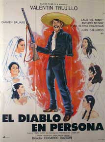 Item #55-1347 Diablo en persona, El [movie poster]. (Cartel de la película). Amparo Munoz...