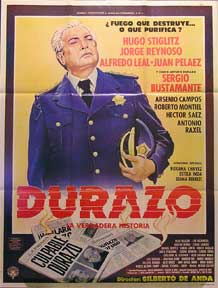 Item #55-1349 Durazo, la verdadera historia [movie poster]. (Cartel de la película). Hugo...