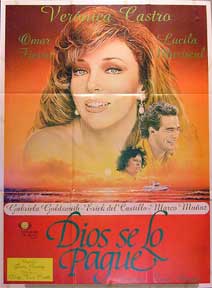 Item #55-1357 Dios se lo pague [movie poster]. (Cartel de la película). Omar Fierro...