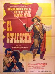 Direccin: Arturo Martinez. Con Ariadna Welter, Dagoberto Rodriguez, German Robles - Espadachin, El [Movie Poster]. (Cartel de la Pelcula)