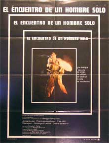 Item #55-1363 Encuentro de un hombre solo, El [movie poster]. (Cartel de la película). Patricia...