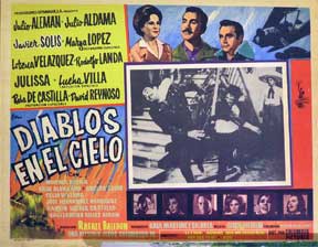 Item #55-1380 Diablos en el cielo [movie poster]. (Cartel de la película). Julio Aleman...