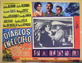 Item #55-1382 Diablos en el cielo [movie poster]. (Cartel de la película). Julio Aleman...