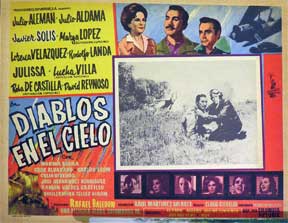 Item #55-1385 Diablos en el cielo [movie poster]. (Cartel de la película). Julio Aleman...