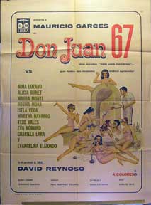Direccin: Carlos Velo. Con Ruben A. Aldrete, Alicia Bonet, Mauricio Garces - Don Juan 67 [Movie Poster]. (Cartel de la Pelcula)