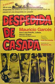 Direccin: Juan de Orduna. Con Ana Luisa Peluffo, Elsa Cardenas, Mauricio Garces - Despedida de Casada [Movie Poster]. (Cartel de la Pelcula)