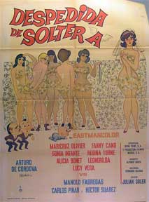 Item #55-1408 Despedida de soltera [movie poster]. (Cartel de la película). Alicia Bonet...