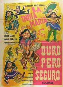 Item #55-1423 Duro pero seguro [movie poster]. (Cartel de la película). Jorge Lavat...