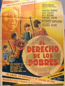 Item #55-1435 Derecho de los pobres, El [movie poster]. (Cartel de la película). Jose Galvez...