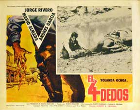 Item #55-1447 Cuatro dedos, El [movie poster]. (Cartel de la película). Andres Garcia...