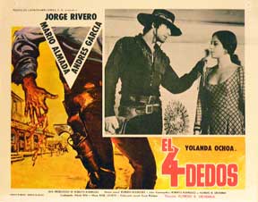 Item #55-1448 Cuatro dedos, El [movie poster]. (Cartel de la película). Andres Garcia...