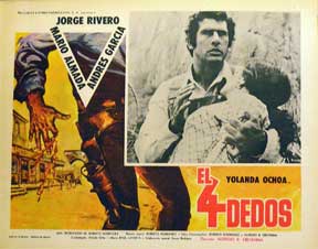 Item #55-1454 Cuatro dedos, El [movie poster]. (Cartel de la película). Andres Garcia...