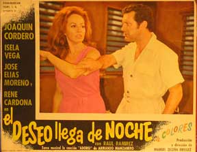 Direccin: Manuel Zecena Dieguez. Con Joaquin Cordero, Isela Vega, Jose Elias Moreno - Deseo Llega de Noche, El [Movie Poster]. (Cartel de la Pelcula)