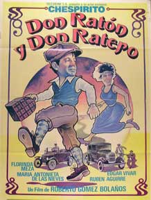 Item #55-1470 Don raton y don ratero [movie poster]. (Cartel de la película). Florinda Meza...