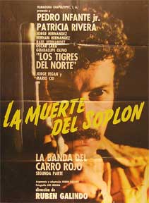 Item #55-1476 Muerte del soplon, La [movie poster]. (Cartel de la película). Patricia Rivera Dirección: Ruben Galindo. Con Pedro Infante Jr., Jorge Hernandez.