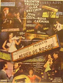 Direccin: Arturo Martinez. Con Valentin Trujillo, Olga Breeskin, Juan Orol, Rosa Carmina - Mexico de Noche [Movie Poster]. (Cartel de la Pelcula)
